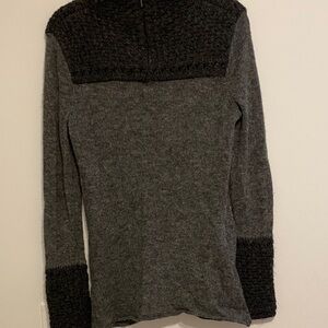 Tory Burch Charcoal and Black Turtleneck Sweater, good shape but loved
